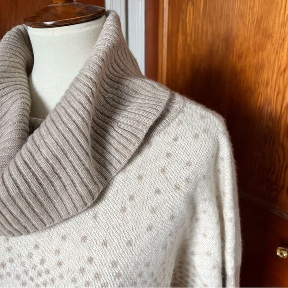Pure Collection 100% Cashmere Turtleneck Sweater - Fair Isle (Sz 14/16) - Picture 11 of 12